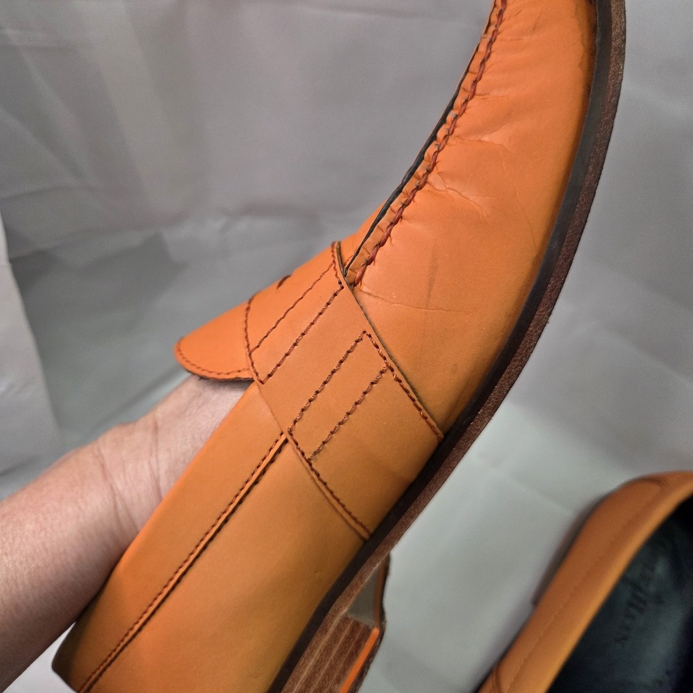 Cole Haan x NikeAir Monroe 12M Orange Reflective Penny Loafer Office Business - Picture 9 of 16